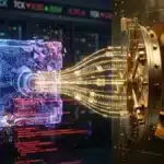 Un coffre-fort numérique piraté se transformant en actifs physiques tangibles comme des bons du Trésor et du pétrole.