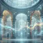 Représentation conceptuelle de l'adoption institutionnelle d'Ethereum comme actif financier productif.