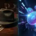 Illustration symbolisant la mafia et les cryptomonnaies