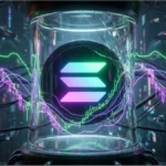 Graphique technique illustrant la compression du cours Solana.