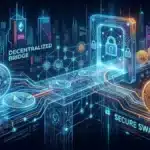 Représentation numérique du blanchiment de cryptomonnaies entre Ethereum et Bitcoin.