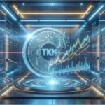 Illustration conceptuelle de la tokénisation des actifs financiers et des ETF.