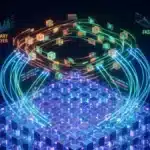 Schéma conceptuel d'une architecture Layer 2 montrant la connexion entre le réseau principal Ethereum et les couches de données secondaires.