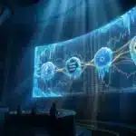 Photographie cinématique d'un marché crypto gelé, symbolisant l'assèchement des flux sur les cryptomonnaies et les altcoins.