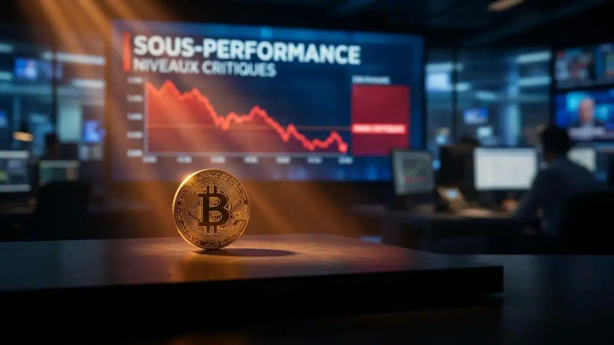 Niveaux critiques et sous-performance face au Bitcoin Niveaux critiques et sous-performance face au Bitcoin