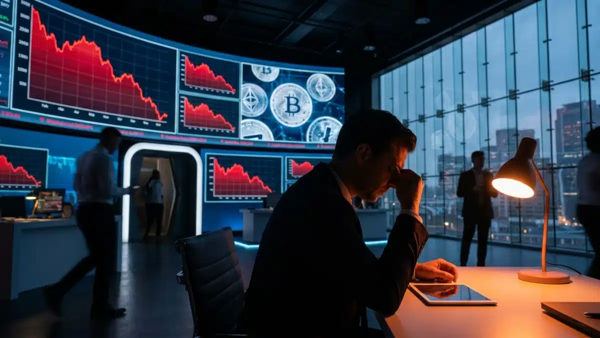 Plongeon boursier au cœur d'un marché crypto fébrile Plongeon boursier au cœur d'un marché crypto fébrile