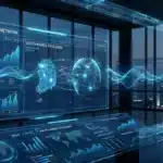 Représentation technologique d'un réseau blockchain global avec un hub en Corée du Sud pour les transferts Ripple.