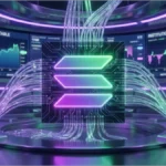 Graphique d'analyse technique du prix de la cryptomonnaie Solana SOL et indicateurs DeFi