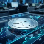 Graphique financier illustrant la tendance du XRP sur le marché crypto