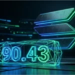 Un analyste financier examine le graphique du cours de Solana sur un grand écran incurvé dans un bureau moderne