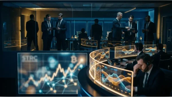 Écrans de trading institutionnel affichant des graphiques financiers