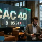 Analyse technique de l'indice CAC 40 en phase de consolidation à la Bourse de Paris.