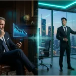 Illustration montrant la divergence de stratégie entre Harvard et Abu Dhabi concernant l'ETF Bitcoin spot