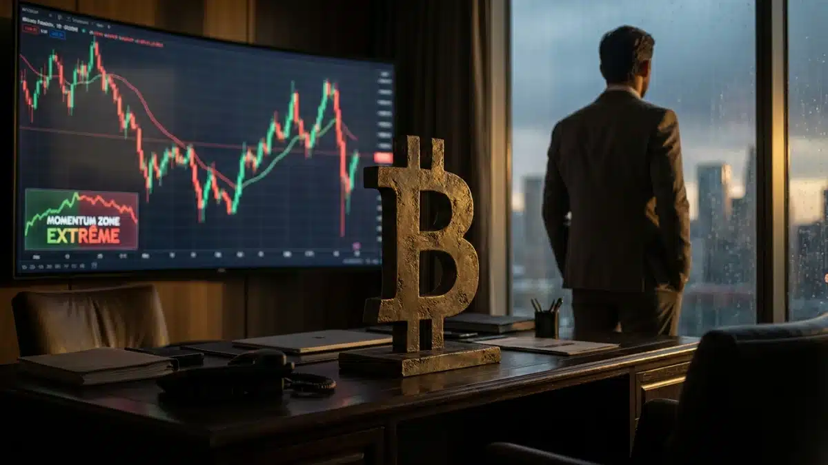 Le cours Bitcoin face à un momentum en zone extrême Le cours Bitcoin face à un momentum en zone extrême