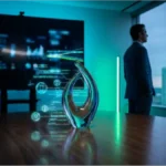 Représentation futuriste de la tokenisation des actifs par la Société Générale sur Canton Network
