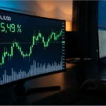 Écran affichant l'analyse technique crypto SOL avec les niveaux de support et résistance.