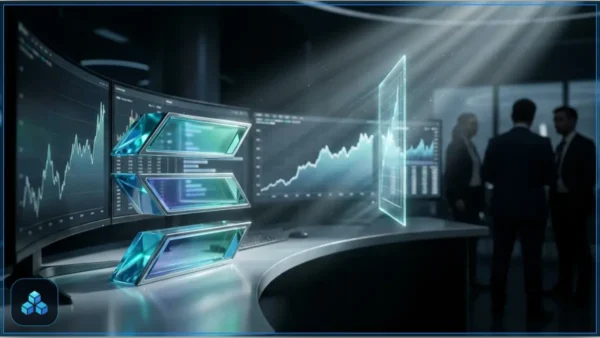 Graphique de la crypto Solana sur un écran de trading professionnel