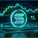 Bloc lourd ecrasant une structure metallique illustrant le support technique de Solana sous pression