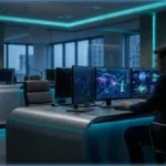 Terminal de trading institutionnel affichant des données de tokenisation des actifs