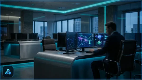 Terminal de trading institutionnel affichant des données de tokenisation des actifs