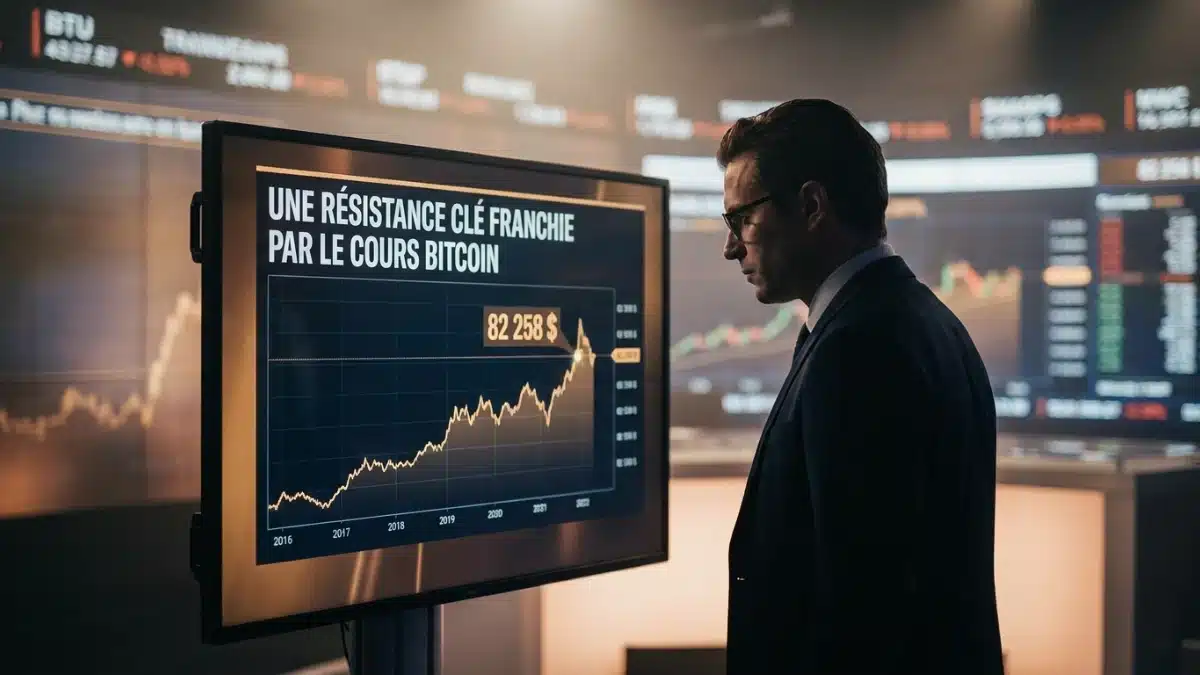Une résistance clé franchie par le cours Bitcoin Une résistance clé franchie par le cours Bitcoin