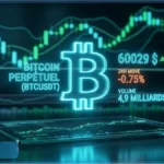 Graphique d'analyse technique montrant le cours du Bitcoin testant le niveau des 60 000 dollars avec des indicateurs de marché