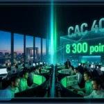 Illustration 3D d'une flèche en forte hausse symbolisant le CAC 40 la Bourse de Paris qui bondit de 1,77 %
