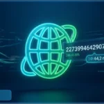 Globe lumineux affichant les statistiques en temps réel du marché des cryptomonnaies, incluant la capitalisation de 2273 milliards de dollars.