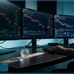 Graphique montrant les sorties nettes des ETF Bitcoin, illustrant la pression institutionnelle sur le marché.