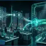 Symboles 3D de Bitcoin, Ethereum, Solana et HYPE illustrant les flux des ETF crypto