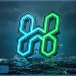 Flèche lumineuse verte s'élevant des vagues sombres, représentant la hausse de 11 % de la crypto Hyperliquid HYPE