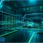 Representation d'une infrastructure reseau futuriste illustrant l'attaque frontend de 3 millions de dollars sur Polymarket.