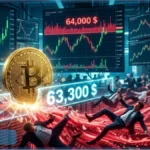 Des traders analysent les graphiques du cours Bitcoin sur des écrans dans une salle de marché moderne.