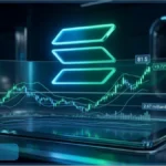 Graphique d'analyse technique du Solana affichant un prix de 81 dollars en hausse