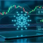Graphique d'analyse technique montrant le rebond du prix du Cardano à 0.1878 dollar