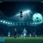 Ballon connecté heurtant une caméra suspendue lors de la Coupe du monde 2026