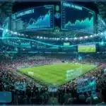 Traders surveillant les marchés de prédiction sur des écrans financiers pendant la Coupe du monde