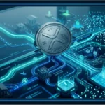 Graphique technique montrant la consolidation du prix XRP et l'activité du réseau XRPL.