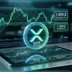 Graphique d'analyse technique montrant le prix du XRP aujourd'hui en consolidation sous une résistance avec un volume en explosion