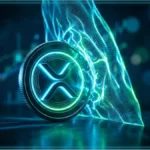 Pièce XRP lumineuse devant un graphique financier illustrant l'analyse du prix du XRP aujourd'hui face à une résistance majeure