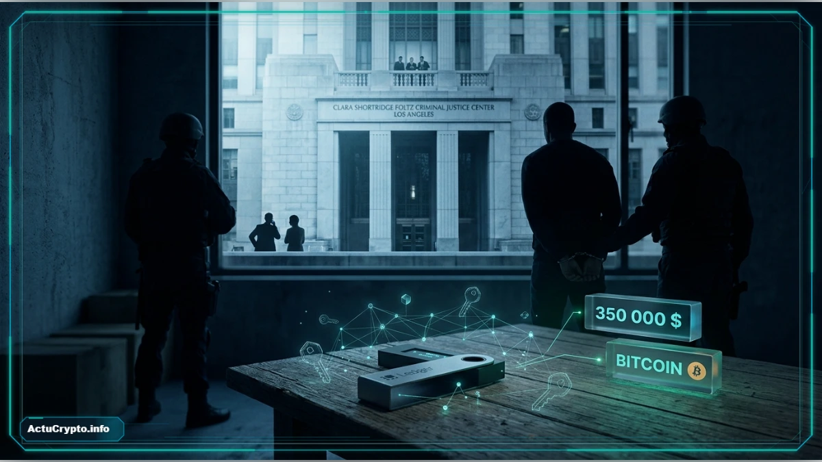 Un disque dur sécurisé représentant le stockage physique de cryptomonnaies.