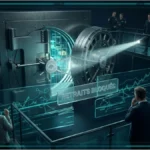 Illustration conceptuelle d'une plateforme de trading numérique fracturée.