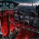 Écran affichant les cotations du CAC 40 en baisse.