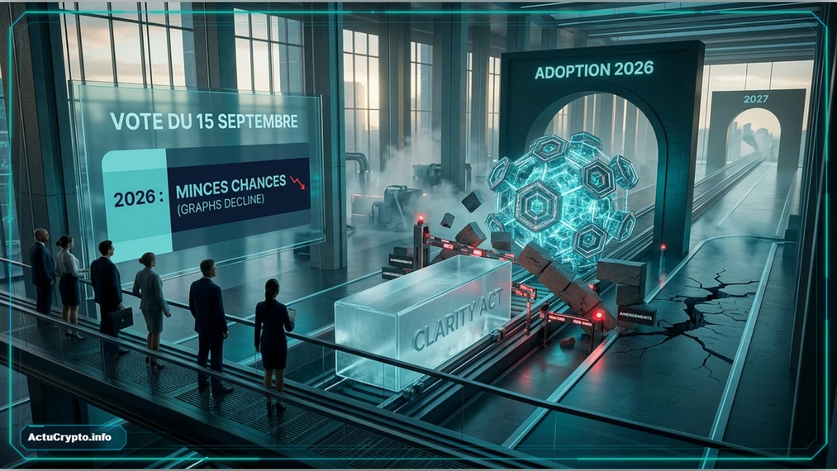 Photo: actucrypto.info US Senate Sets September 15 Date for Crypto Clarity Act Procedural Vote