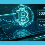 Graphique d'analyse technique du cours Bitcoin montrant le prix de 63 827 $ et les niveaux de support.