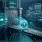 Graphique montrant la chute du cours de Pi Network sous les 0,10 dollar face à la résistance clé.