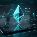 Graphique d'analyse technique montrant le prix d'Ethereum bloqué sous la résistance des 1935 dollars