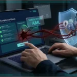 Interface d'un faux site AML siphonnant un portefeuille numérique.