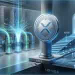 Graphique financier montrant la hausse des volumes sur les ETF XRP.
