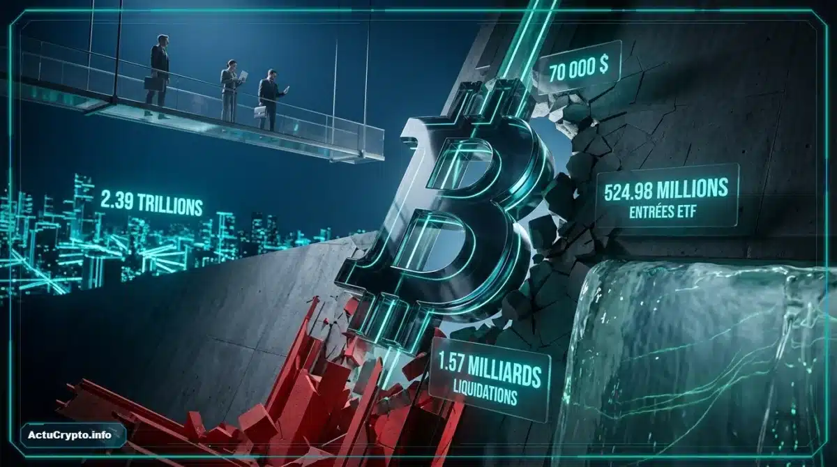Graphique représentant les liquidations du Bitcoin et d'un short squeeze